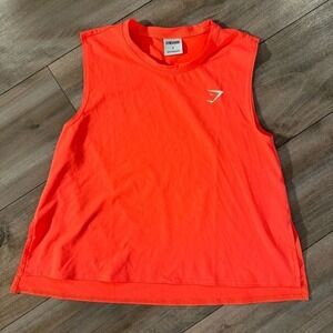 GymShark Pink/Coral Athletic Shirt Women Small Bin L-18